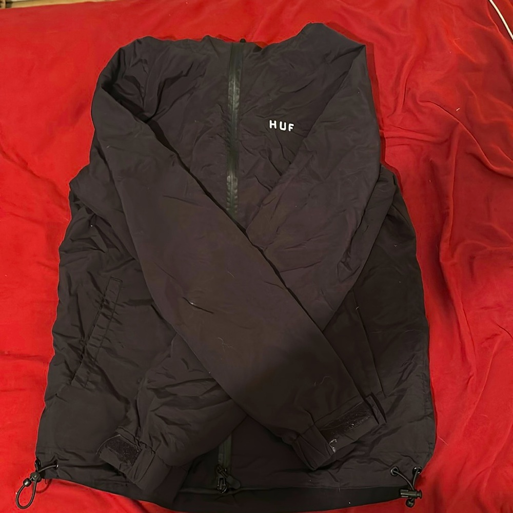 HUF RAIN SHELL JACKET (BLACK)